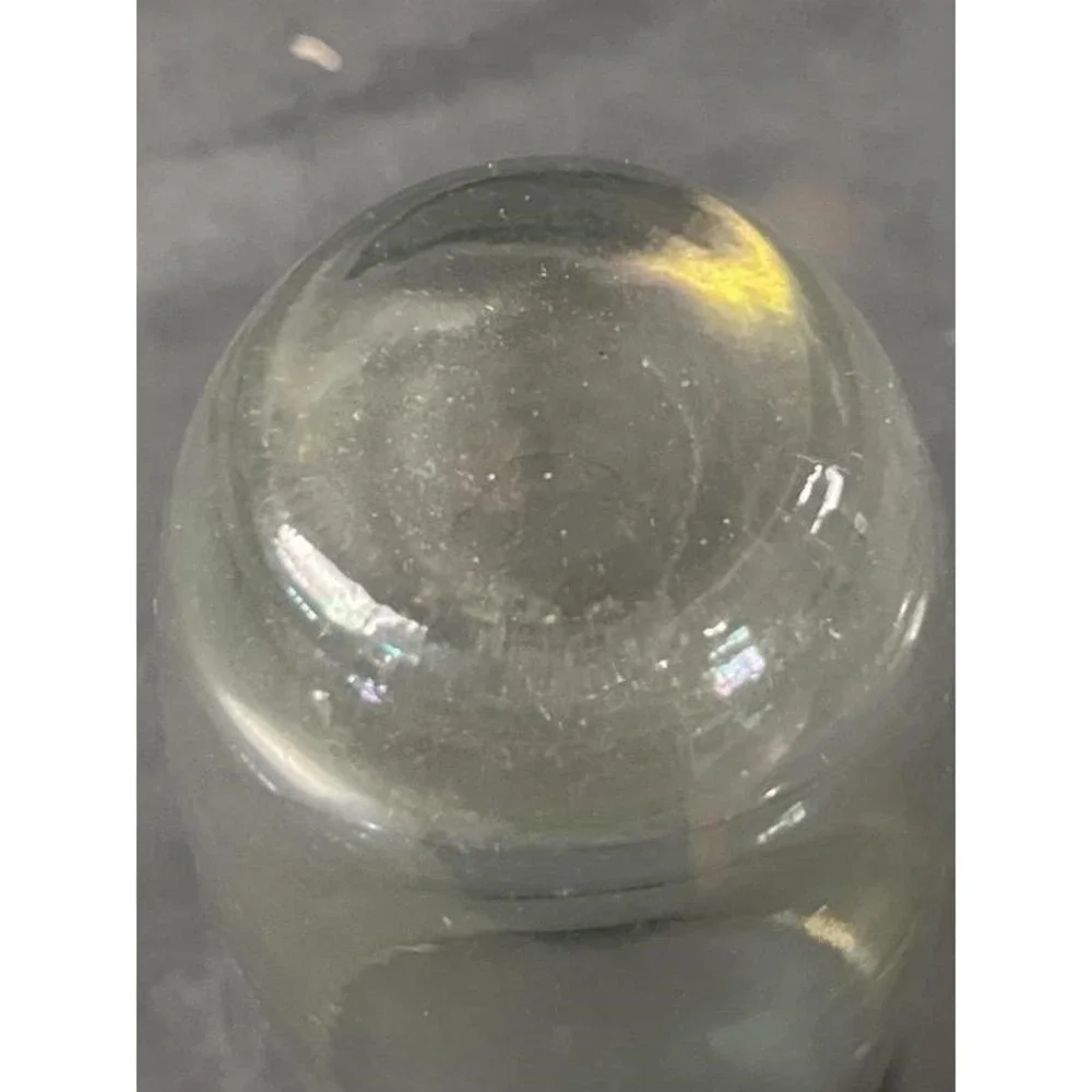 Vintage Mid Century Stretched Glass Gold Rim Highball‎ Tumblers Set of 4